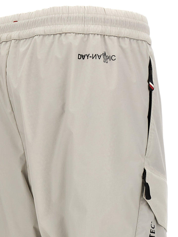 Logo Print Pantaloni Grigio