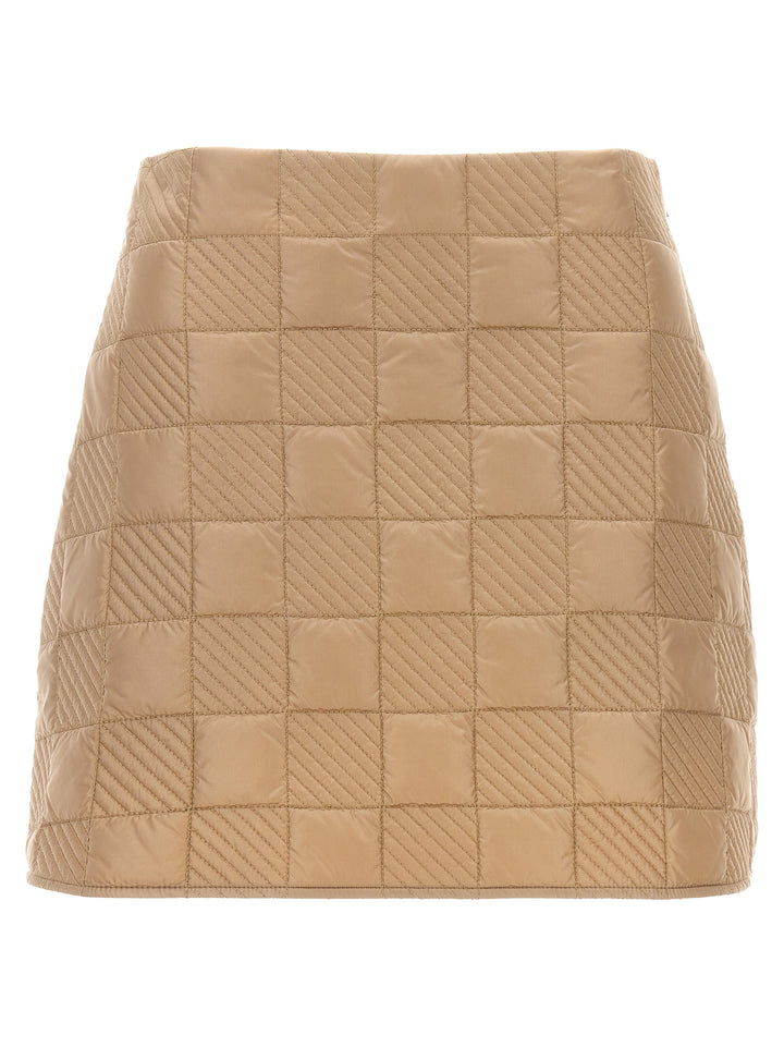 Quilted Skirt Gonne Beige