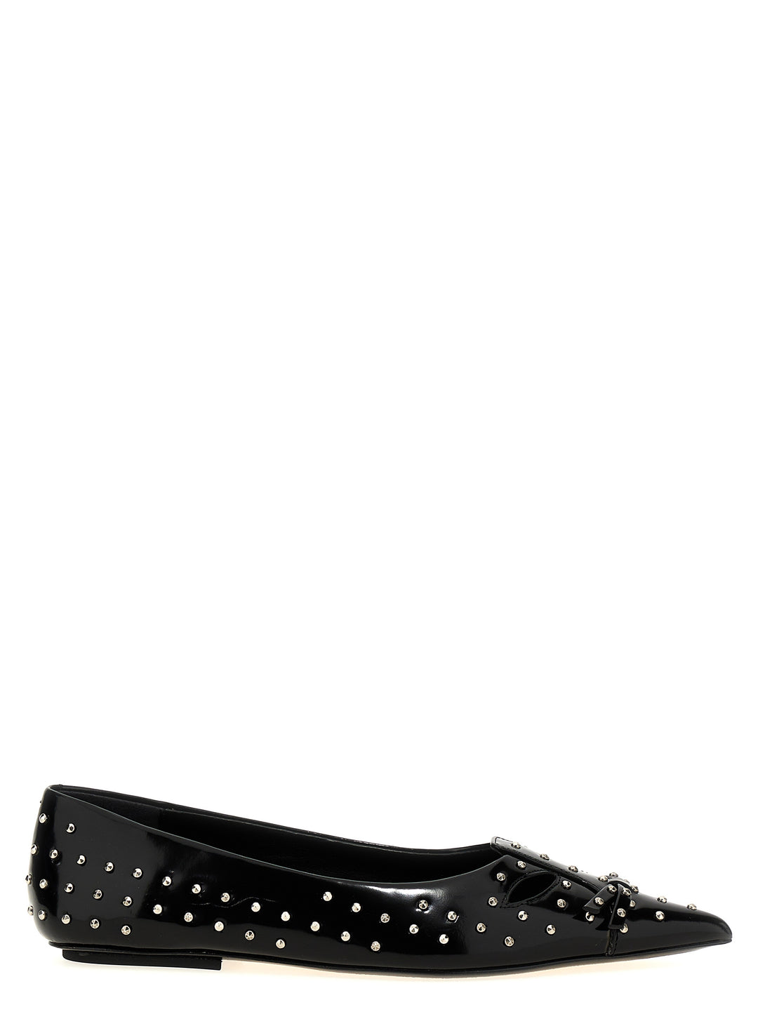 The Glam Studs Kat Flat Shoes Nero