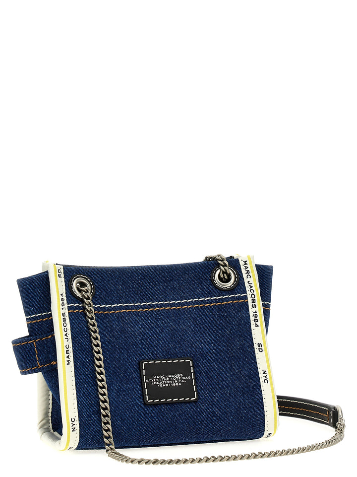 The Denim Chain Crossbody Tote Borse A Tracolla Blu