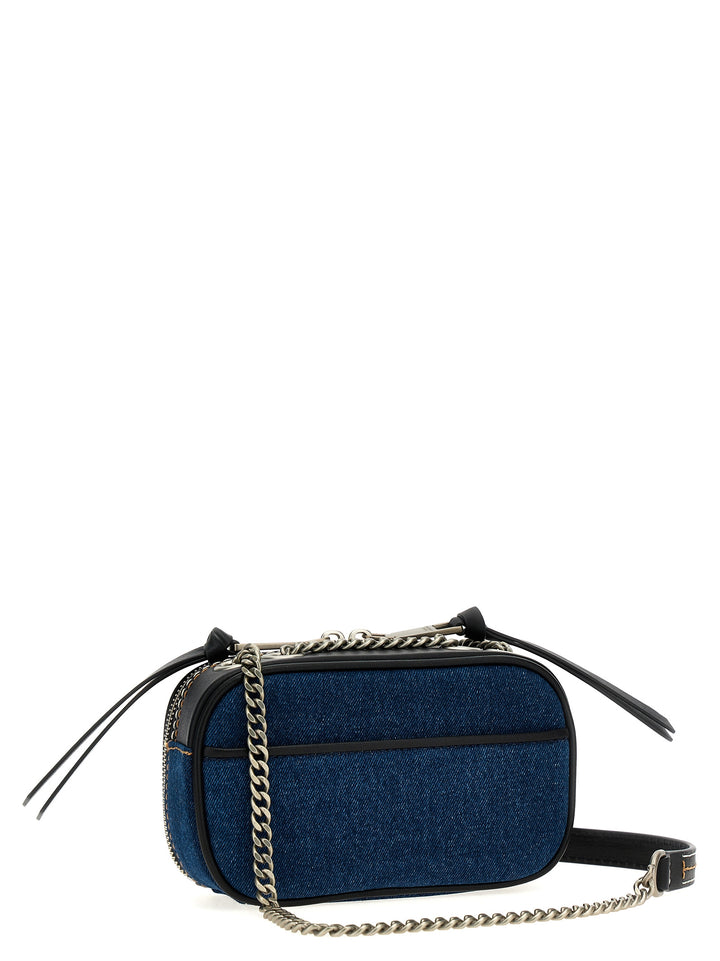 The Denim Chain Snapshot Borse A Tracolla Blu