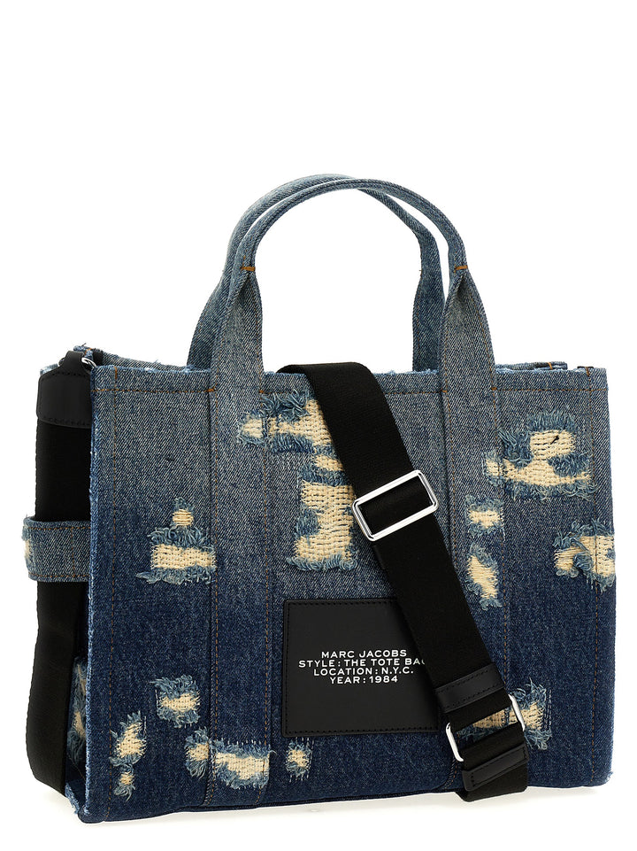 The Rip And Repair Denim Medium Tote Tote Blu