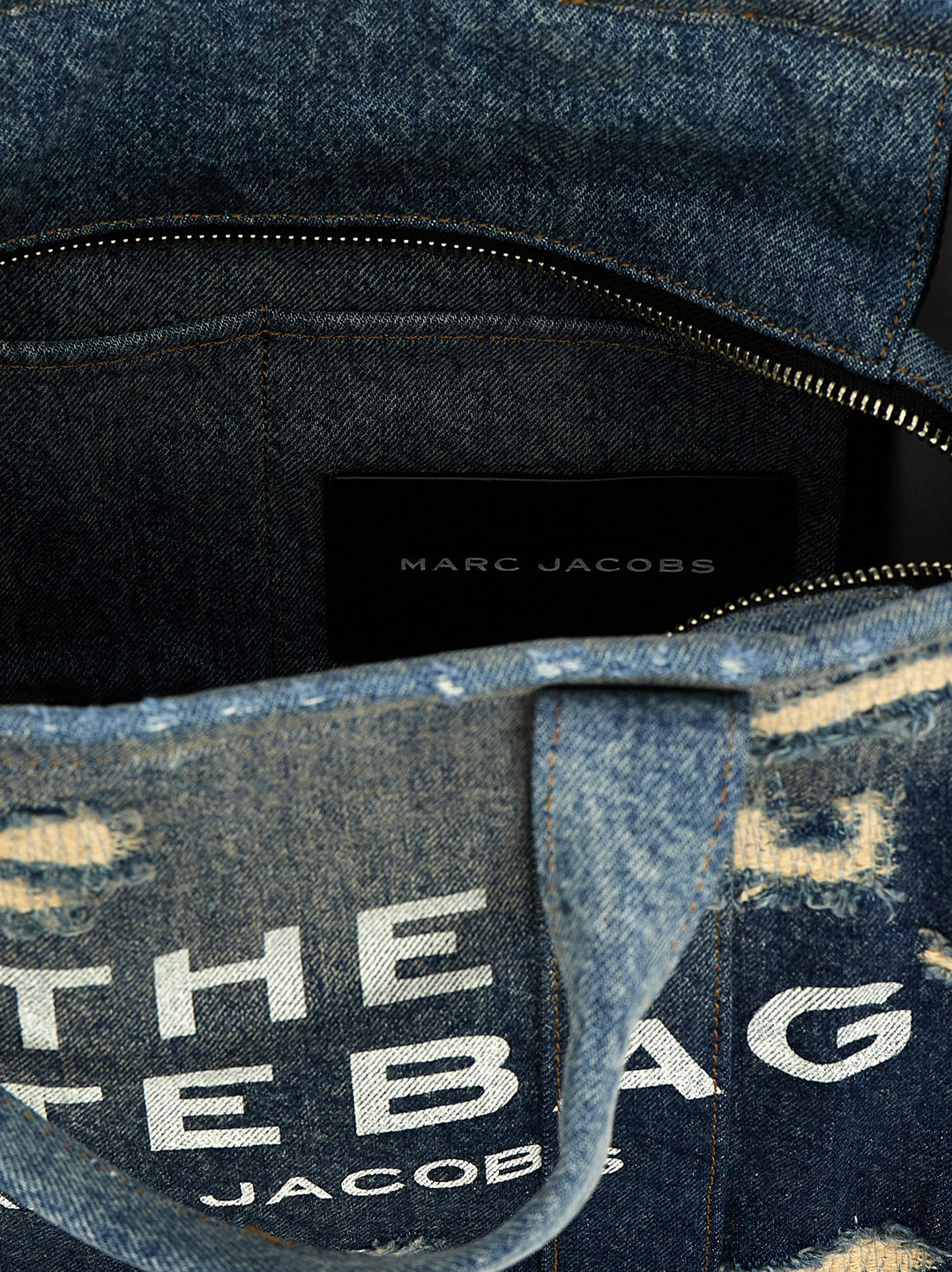 The Rip And Repair Denim Medium Tote Tote Blu