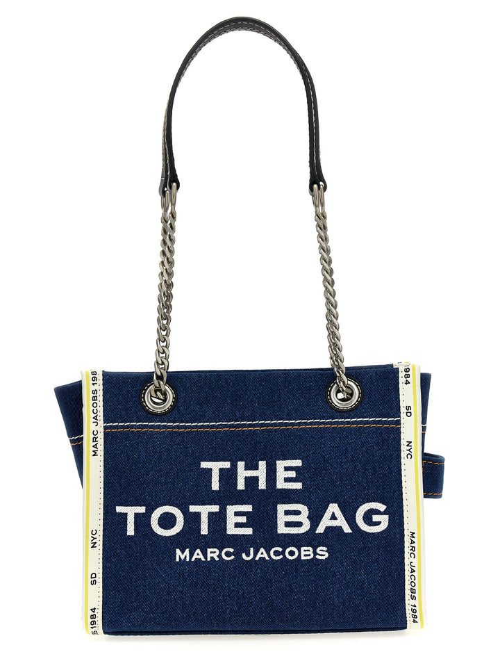 The Denim Chain Small Tote Borse A Spalla Blu