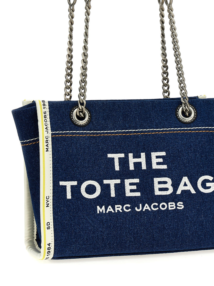 The Denim Chain Small Tote Borse A Spalla Blu