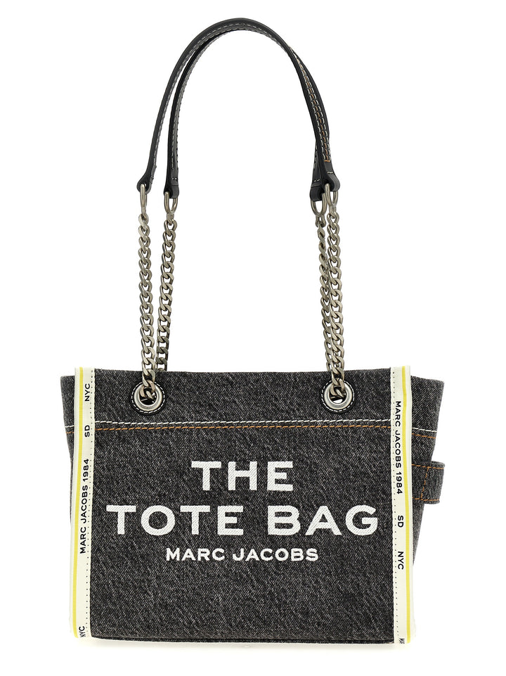 The Denim Chain Small Tote Borse A Spalla Grigio