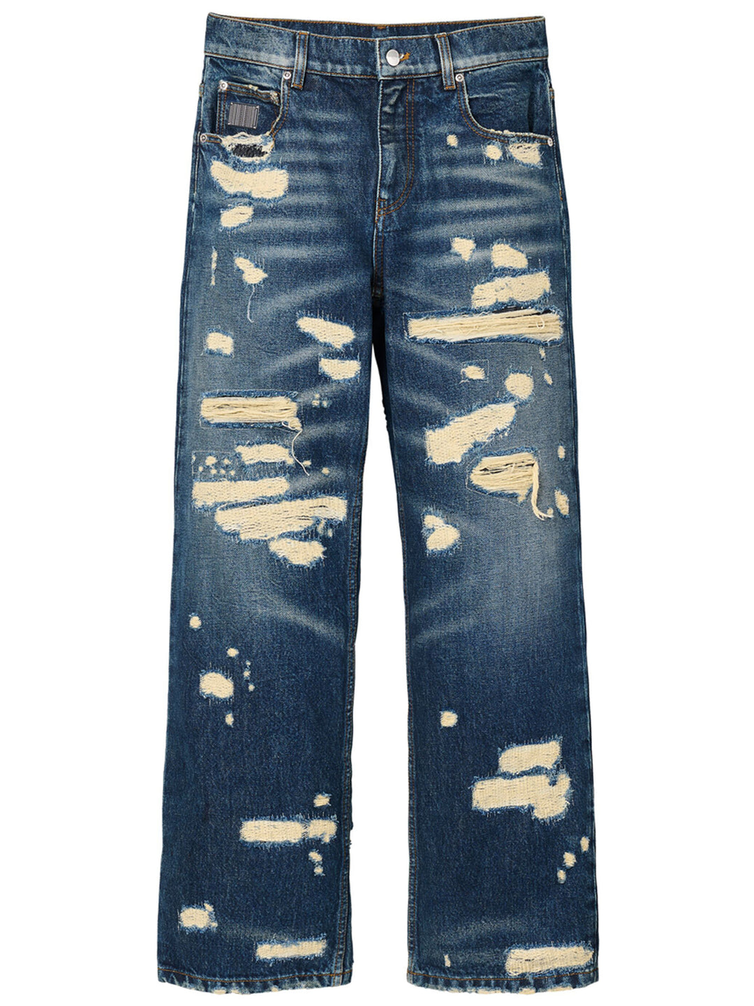 The Rip And Repair Straight Jean Jeans Blu