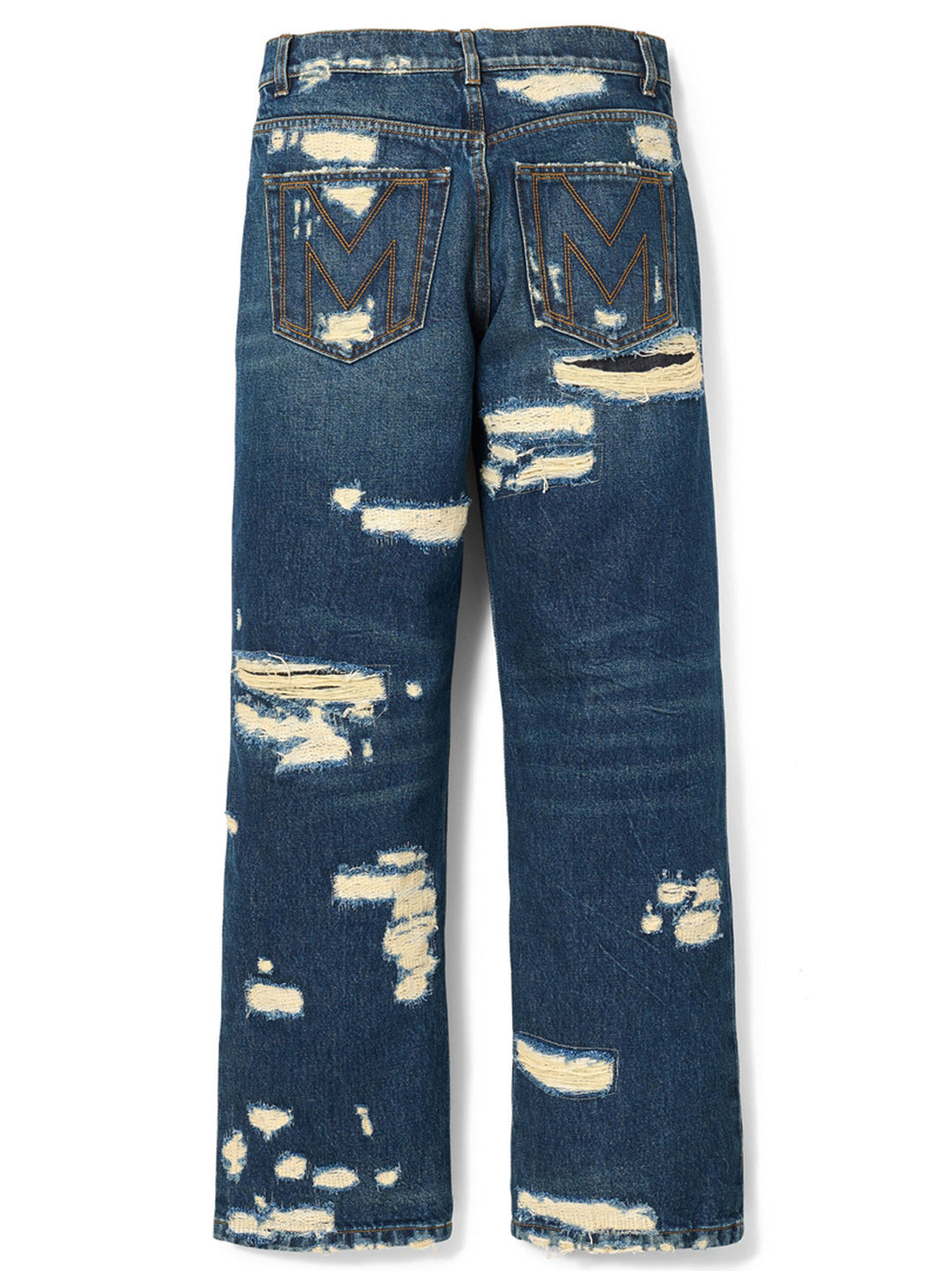 The Rip And Repair Straight Jean Jeans Blu