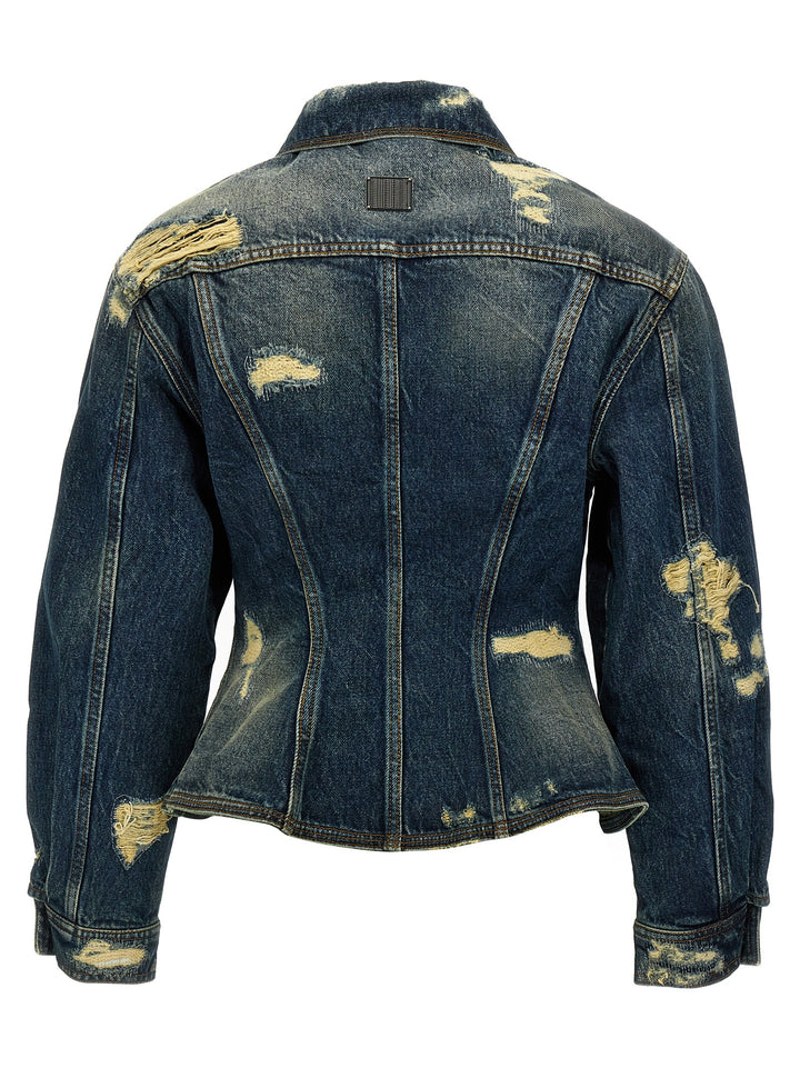 The Rip And Repair Fluted Denim Jacket Giacche Blu