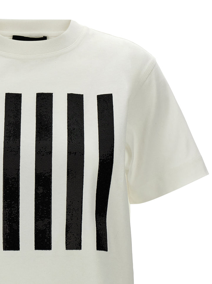 The Stripe Box T Shirt Bianco