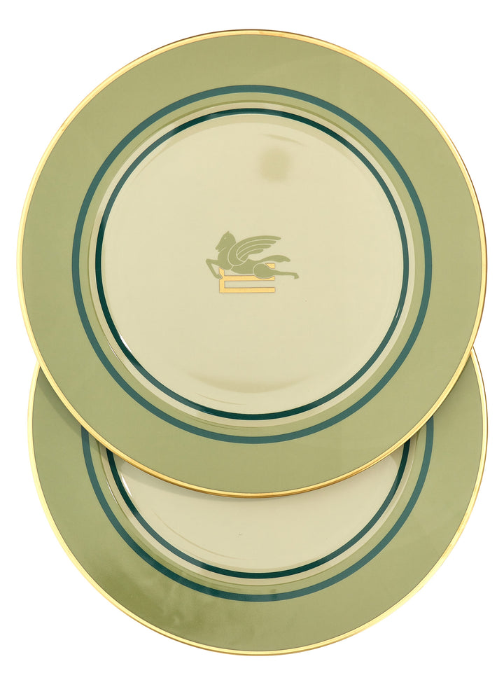 Set Of 2 Placemats Plates Verde