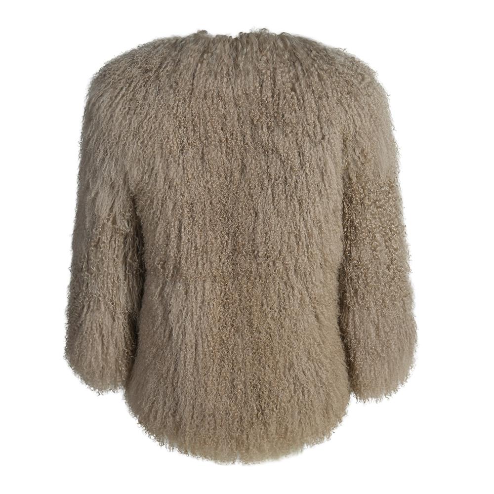 Cappotto Lovley Beige in Lana di Agnello