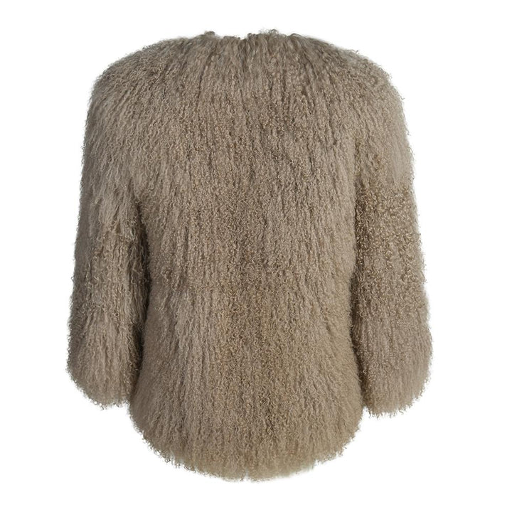 Cappotto Lovley Beige in Lana di Agnello