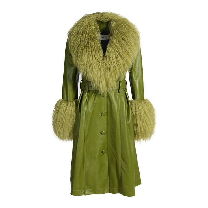 Cappotto Sac Verde in Pelle