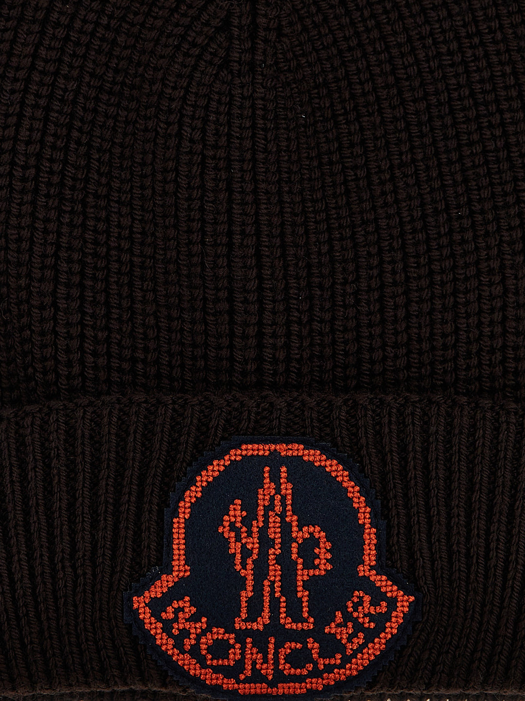 Logo Patch Beanie Cappelli Bordeaux