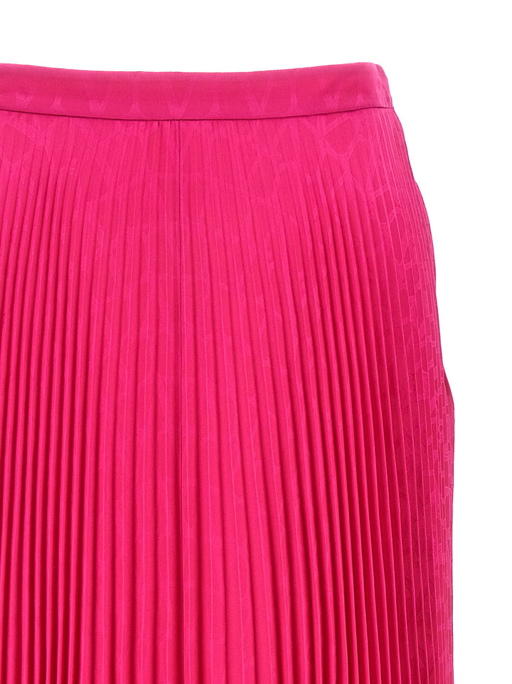 Valentino Toile Iconographe Skirt Gonne Fucsia