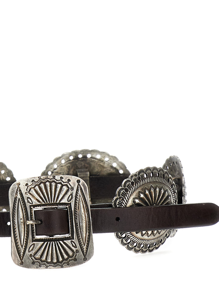 Decorative Buckles Belt Cinture Marrone