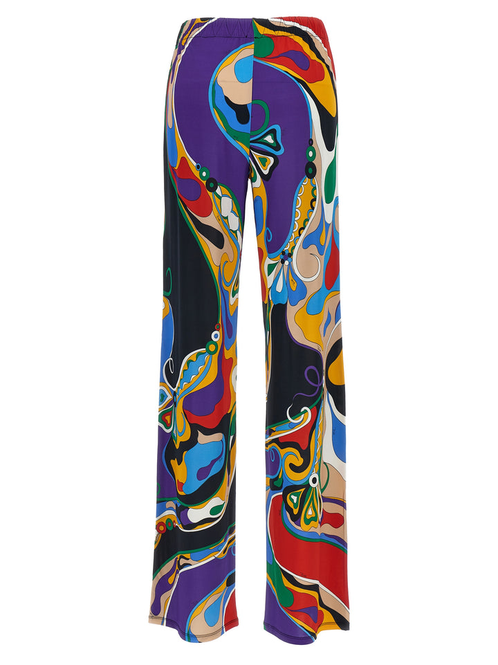 Orchidee Pantaloni Multicolor