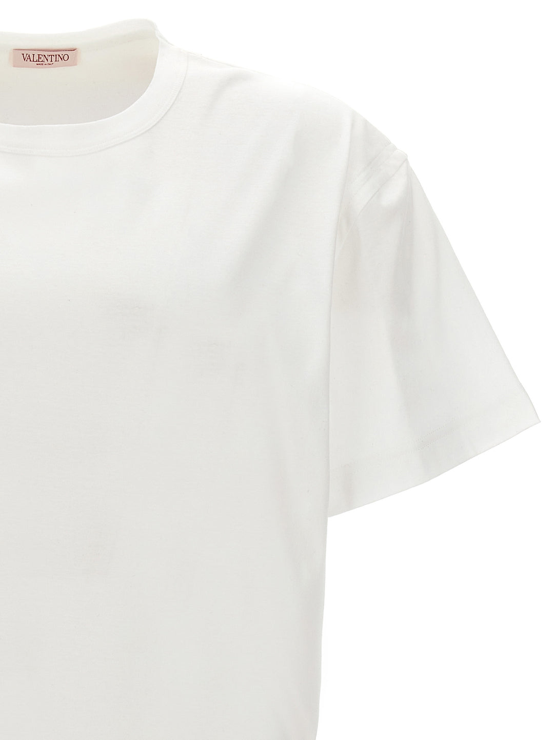 Maison Valentino Label T Shirt Bianco