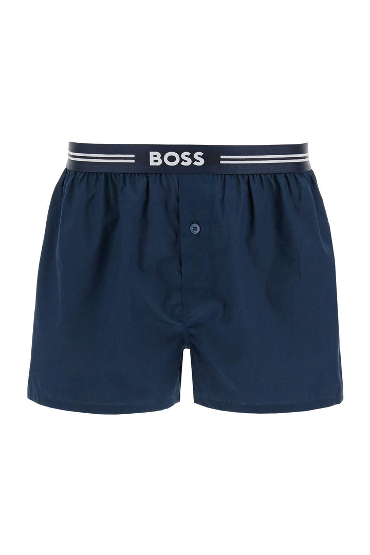 Boxer Uomo 3 Paia Blu Scuro Cotone