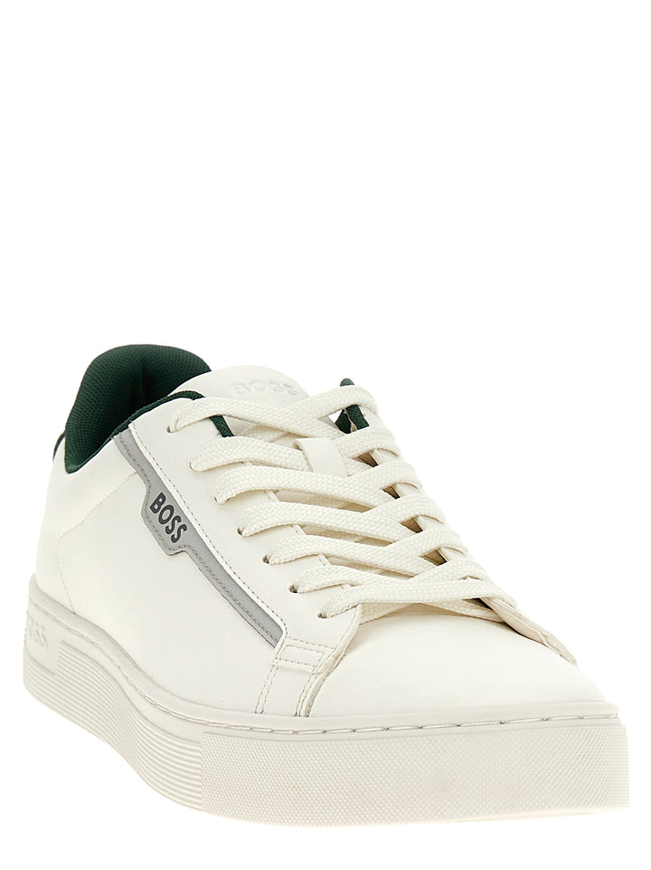 Leather Sneakers Bianco