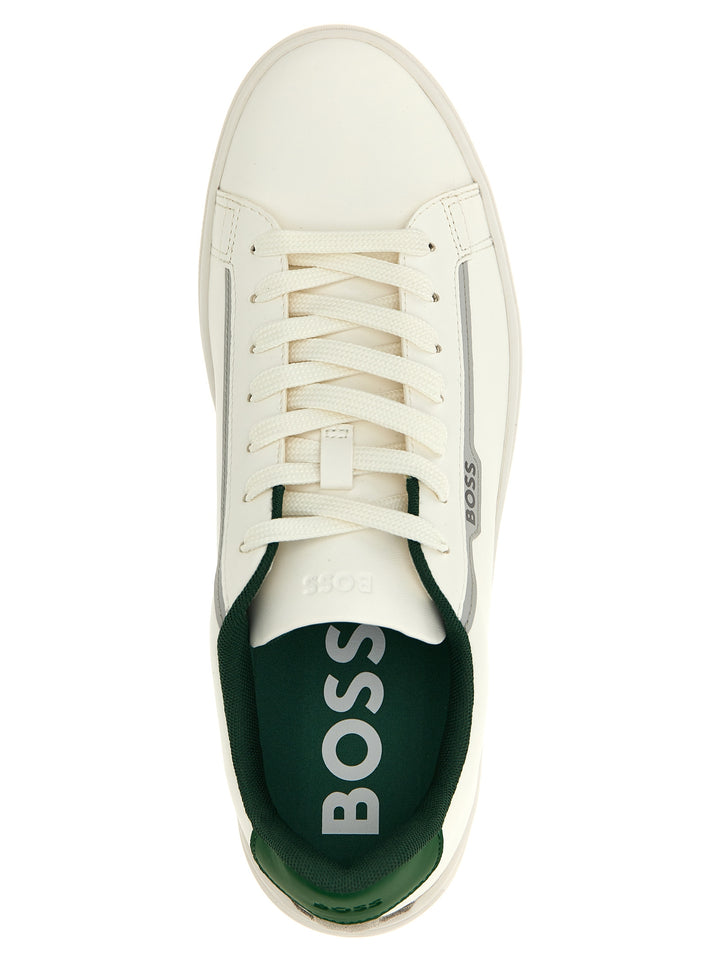 Leather Sneakers Bianco