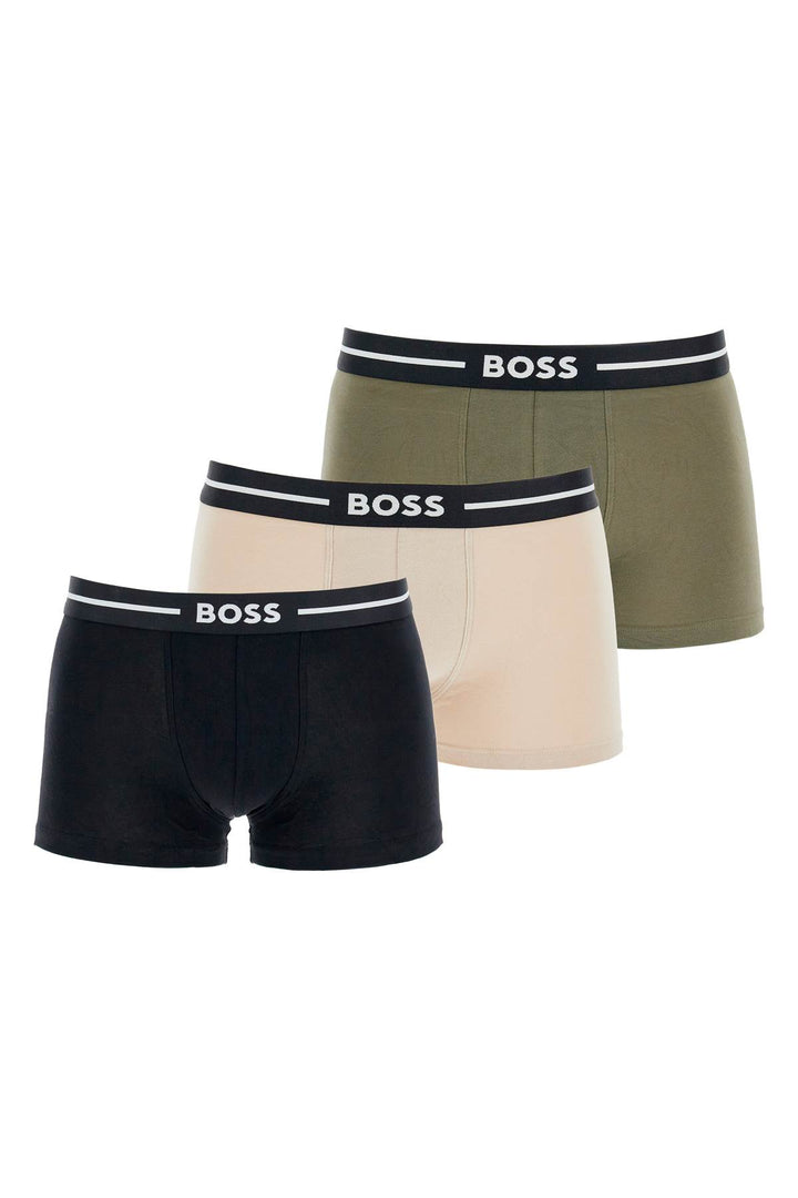 Set 3 Boxer Slim Fit Multicolore Cotone Elasticizzato