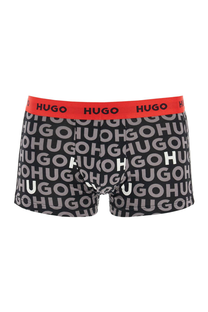 Set 3 Boxer Cotone Nero Comodi Con Logo