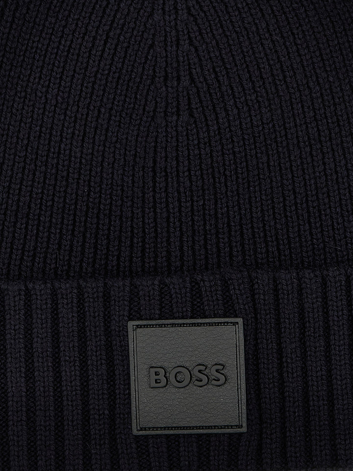 Logo Beanie Cappelli Blu