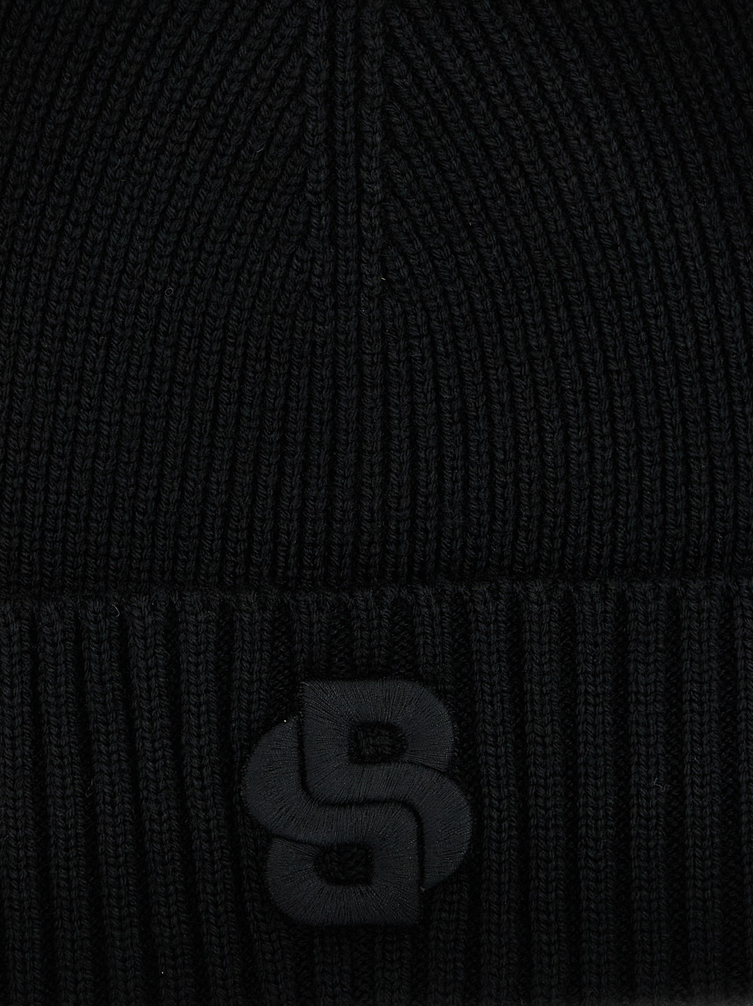 Logo Embroidery Beanie Cappelli Nero