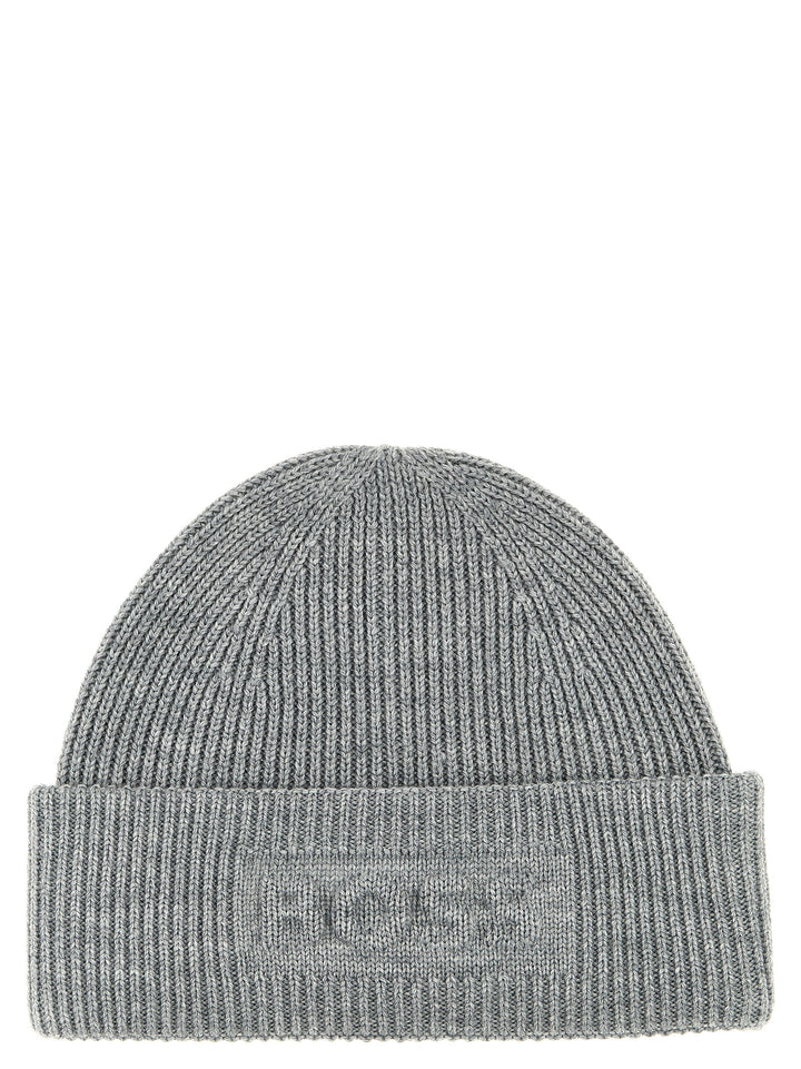 Logo Beanie Cappelli Grigio