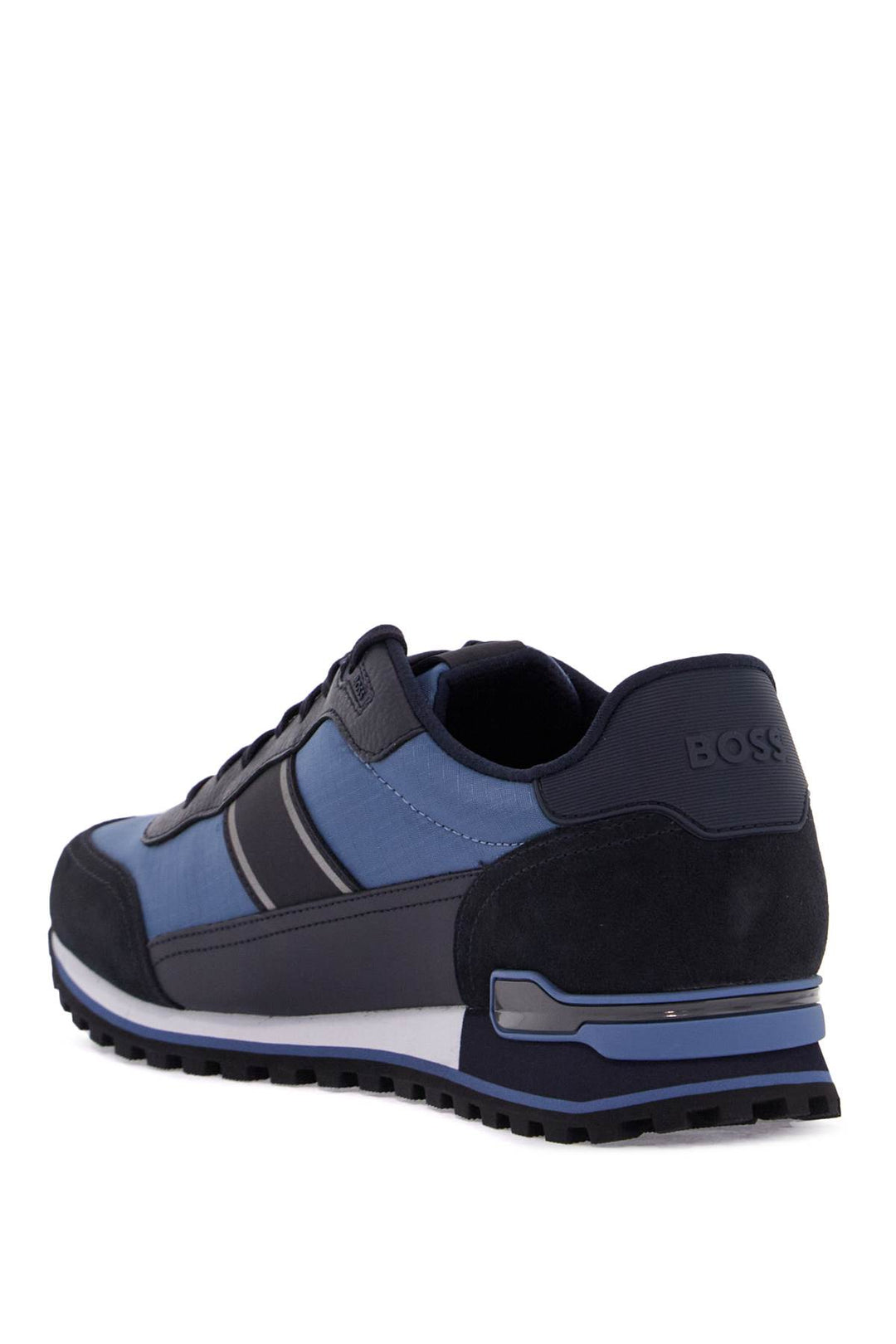 Sneakers Parkour L Runn Rsmx Blu Tessuto Tecnico E Suede Suola Carrarmato