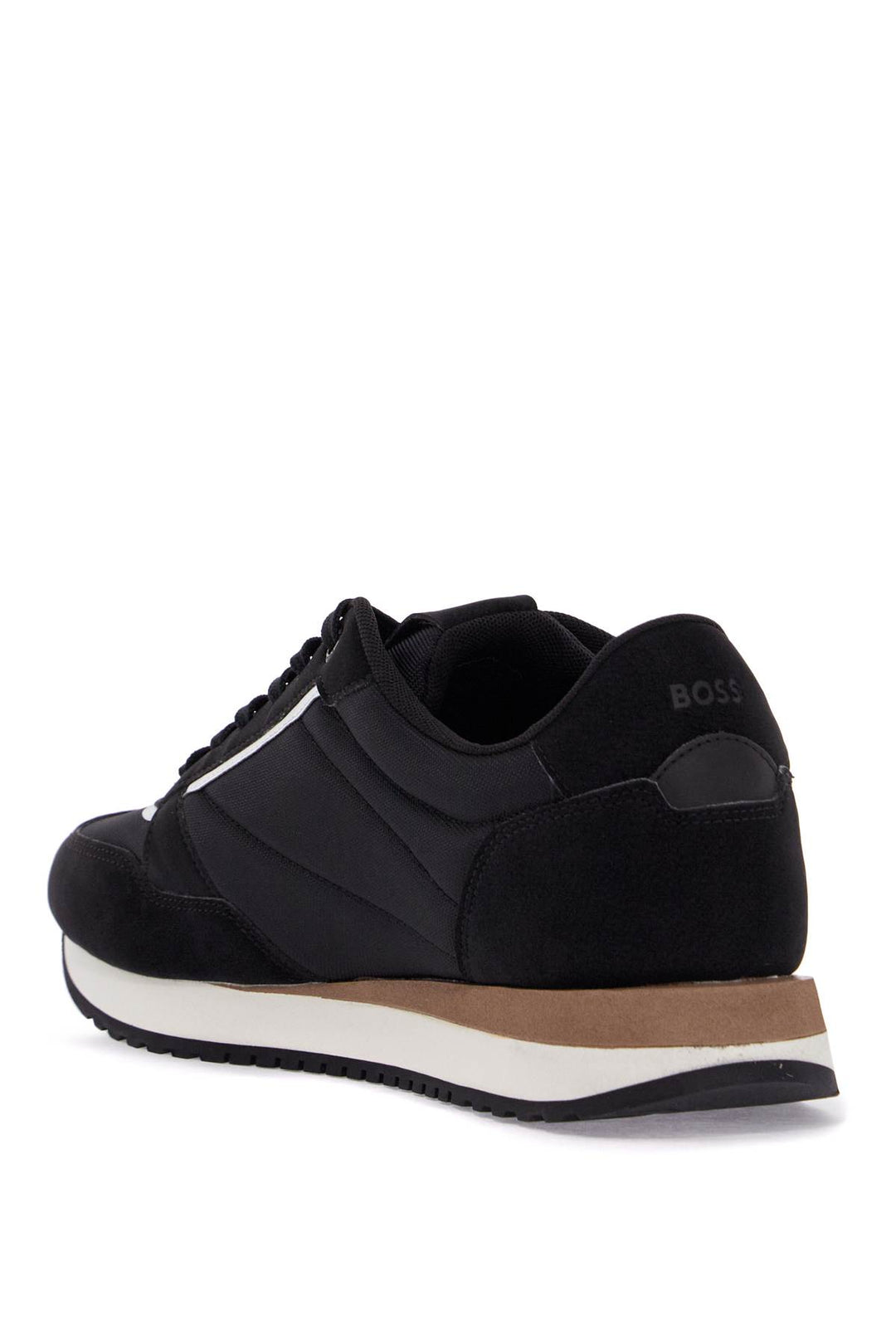 Sneakers Casual Kai Runn Nupny Nere In Suede E Tessuto Tecnico