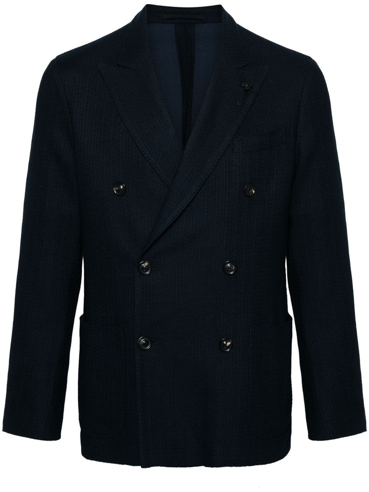 blazer in maglia doppiopetto