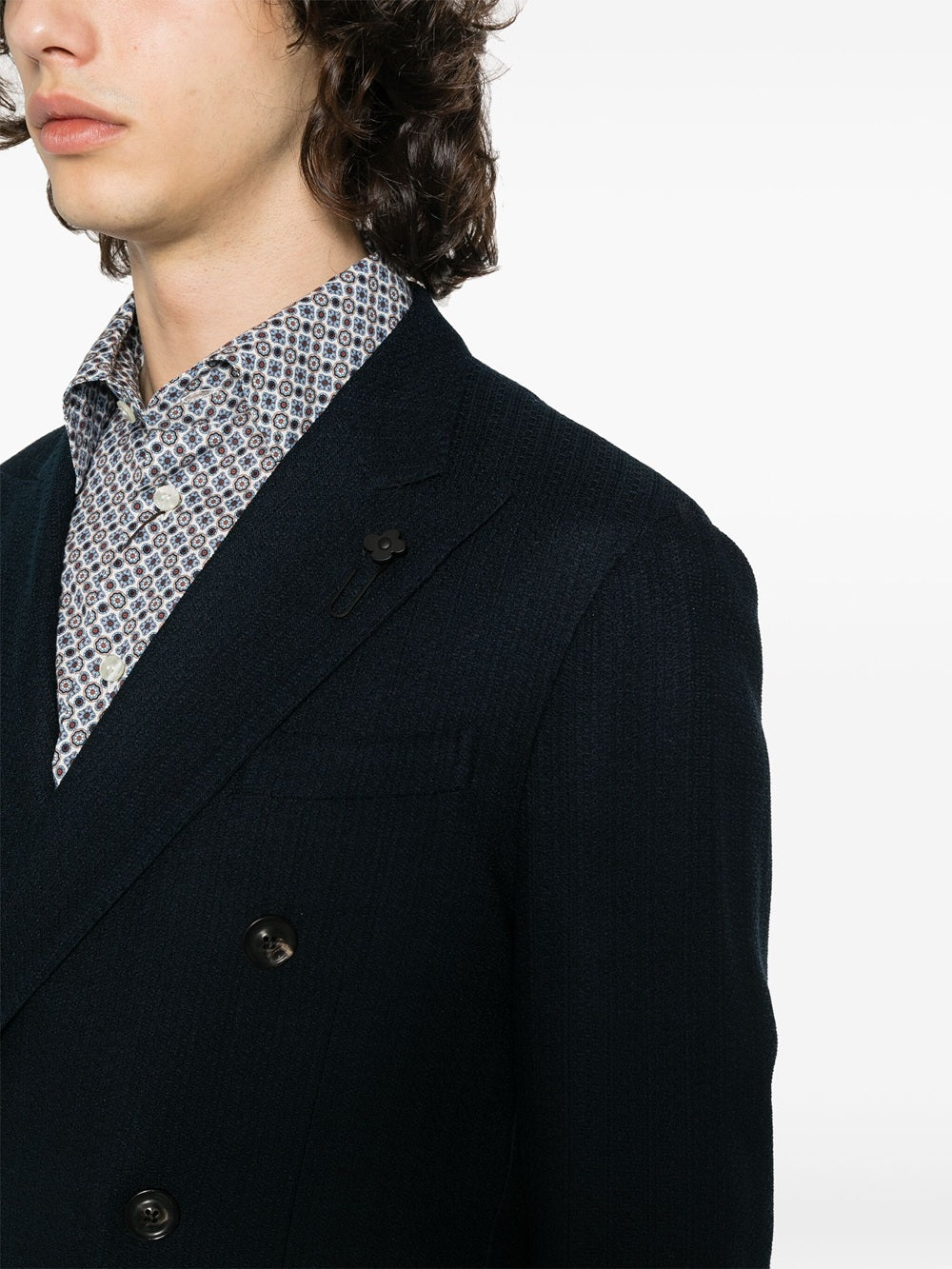 blazer in maglia doppiopetto