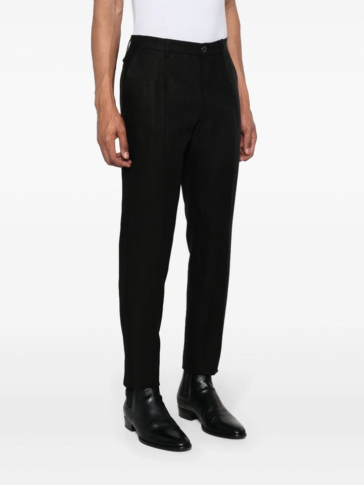 pantaloni di lino slim fit