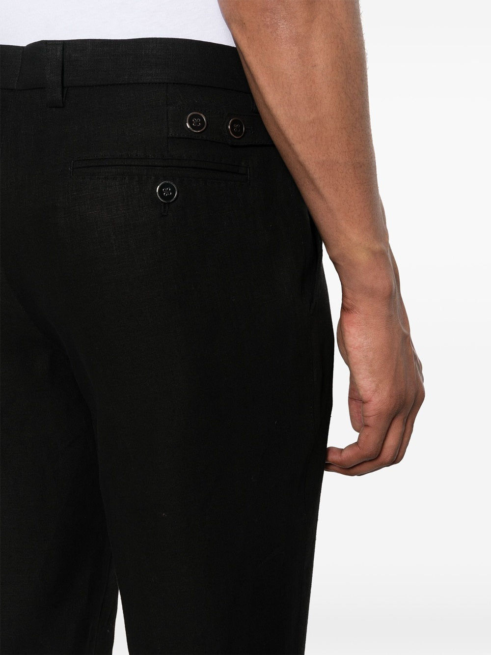 pantaloni di lino slim fit