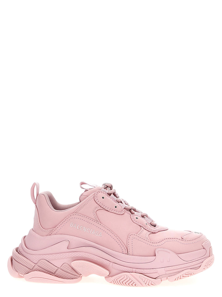 Triple S Satin Sneakers Rosa