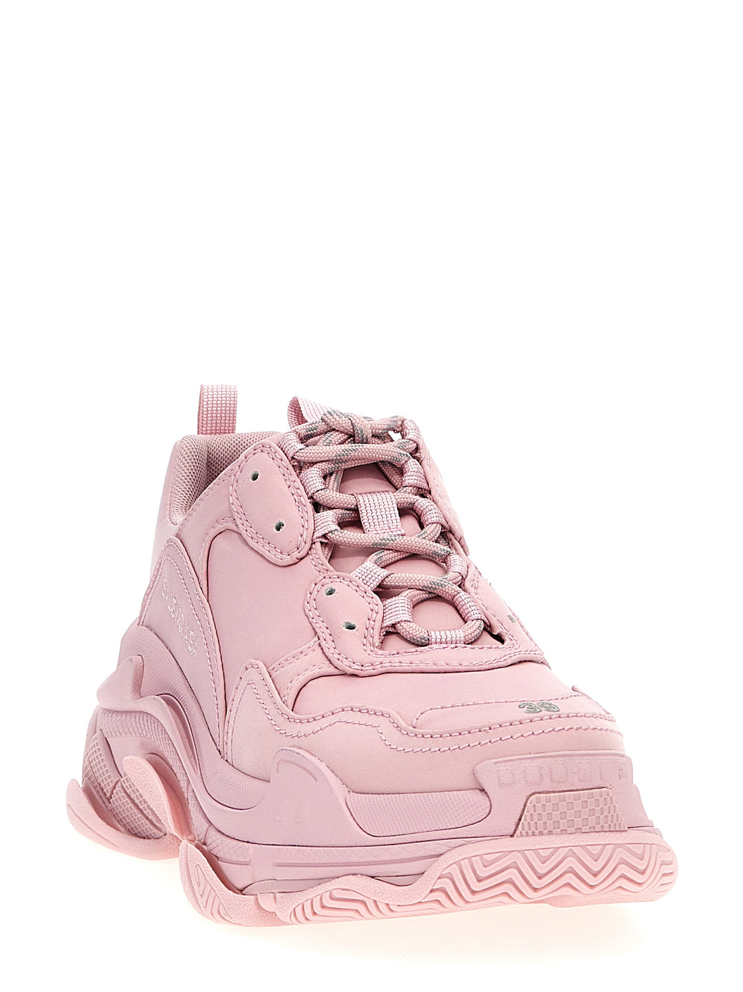 Triple S Satin Sneakers Rosa