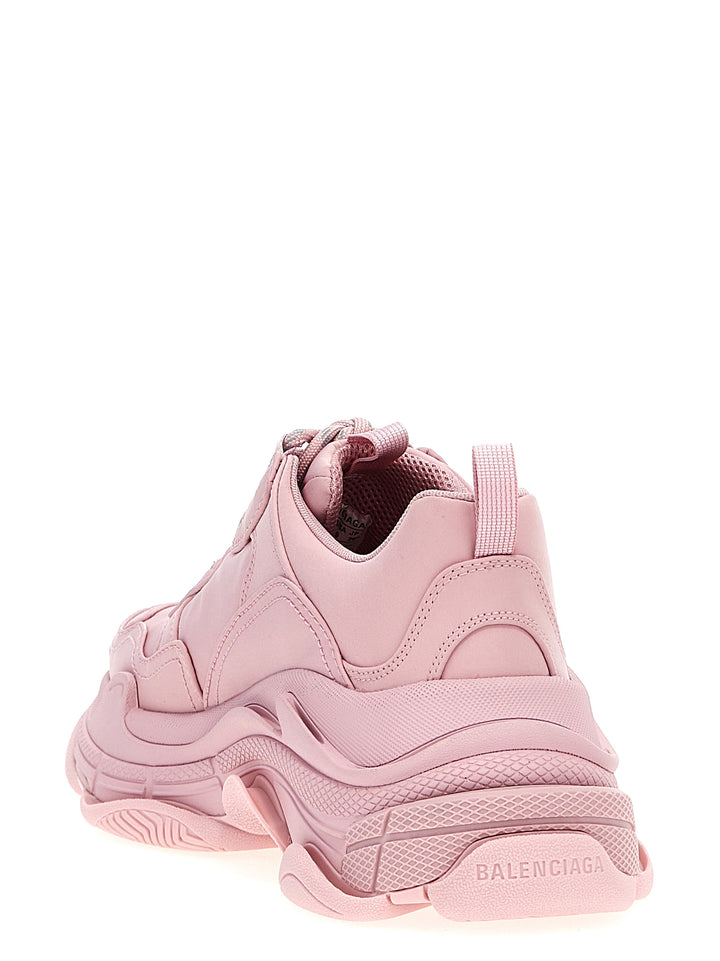 Triple S Satin Sneakers Rosa