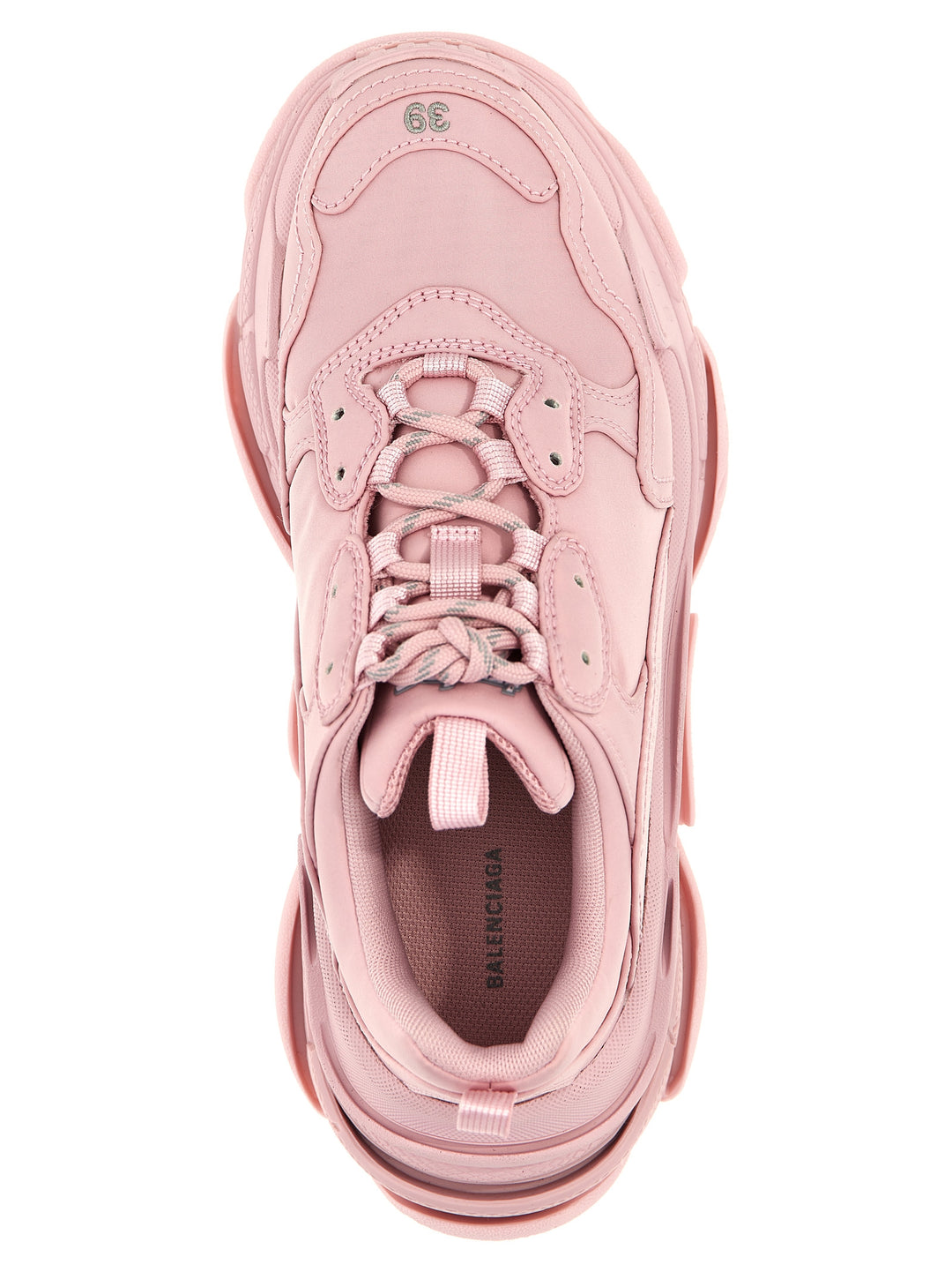 Triple S Satin Sneakers Rosa