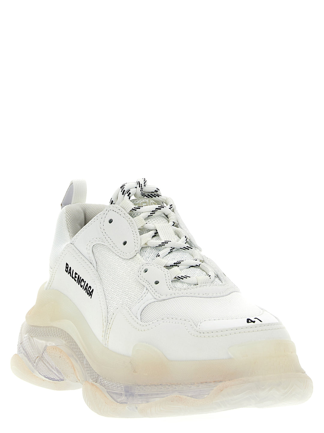 Triple S Clear Sole Sneakers Bianco