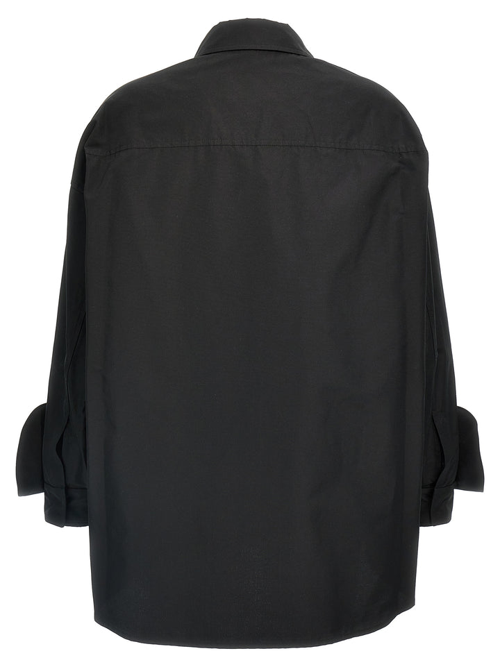 Valentino Micro Faille Overshirt Giacche Nero