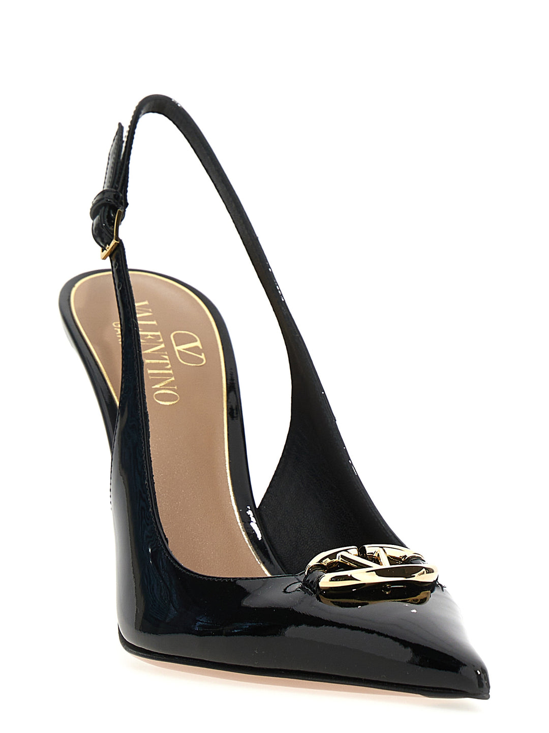 Valentino Garavani Slingbacks Decollete Nero