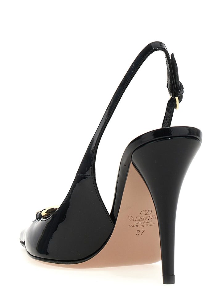 Valentino Garavani Slingbacks Decollete Nero