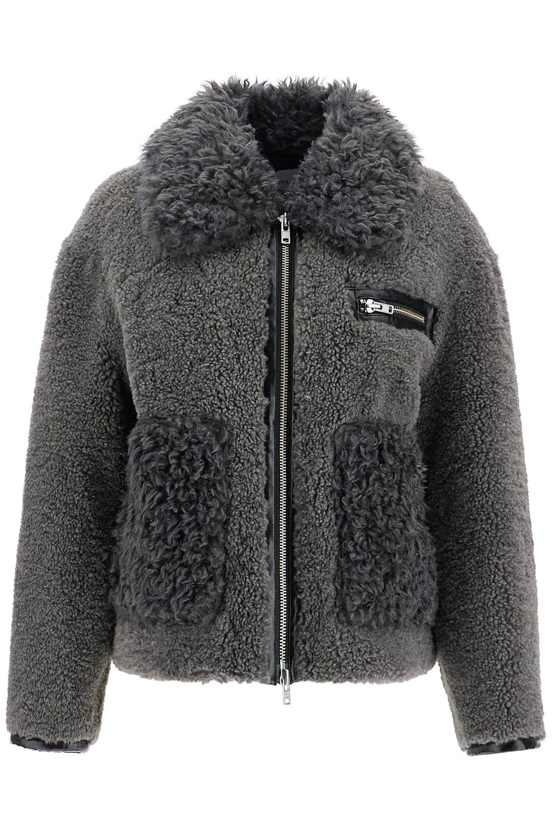 Cappotto Corto In Eco Shearling