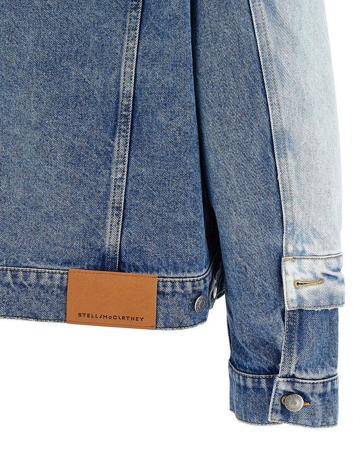 Layered Denim Jacket Giacche Celeste