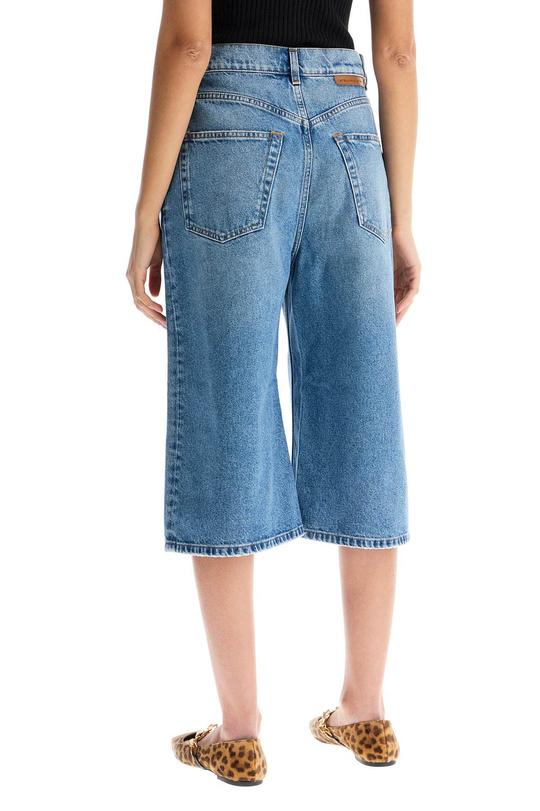 Jeans Cropped Effetto Distressed