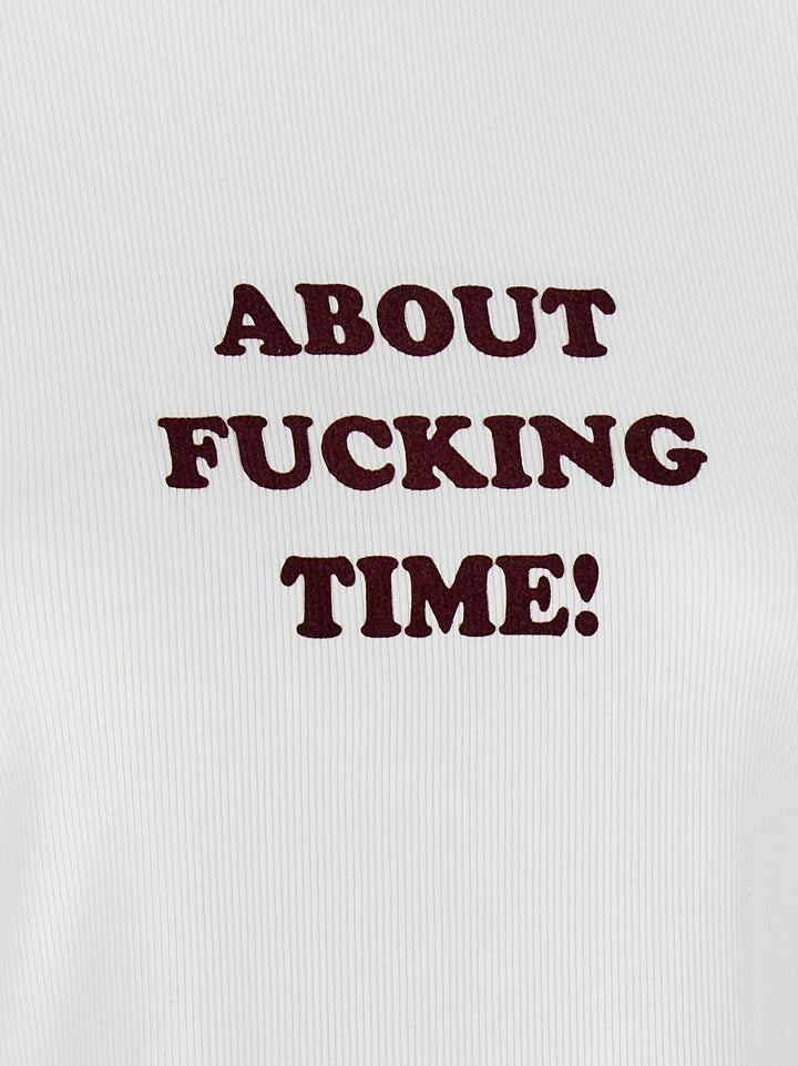 About F* Time T Shirt Bianco