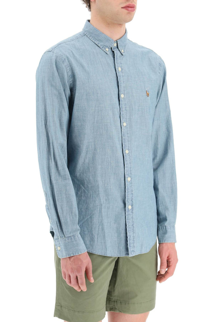 Camicia Slim Fit In Chambray